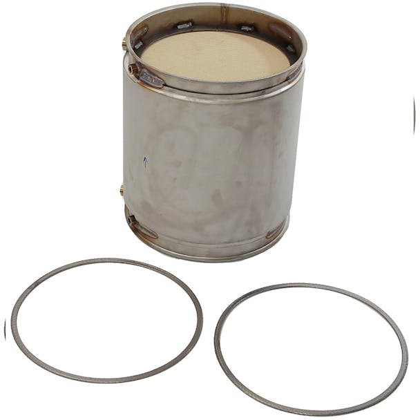 Diesel Particulate Filter Cummins ISX 15 Engine Top