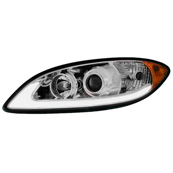 International ProStar Projector Headlight with LED Light Bar Driver Side Light