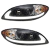 International ProStar Blackout Projector Headlight with LED Light Bar Both Sides