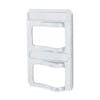 Peterbilt 567 579 587 Chrome Rocker Switch Cover - 2 Switches Side Angle