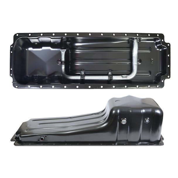 Heavy Duty Engine Oil Pan Top & Side View