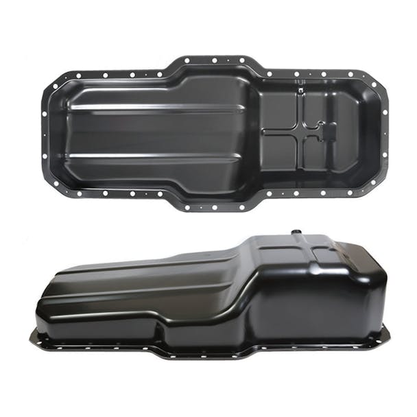 Heavy Duty Engine Oil Pan Top & Side View