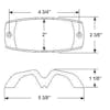 Die Cast Tiger Eye Lens Guard Dimensions