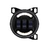 Round LED Fog Light Black Front