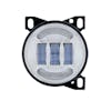 Round LED Fog Light Chrome Off