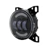 Round LED Fog Light Black Angled