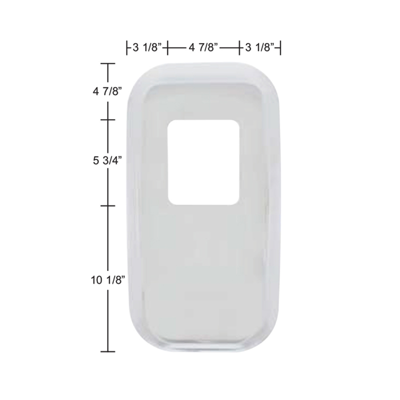 Chrome Shift Plate Cover For Peterbilt 386 388 389 567 579 587