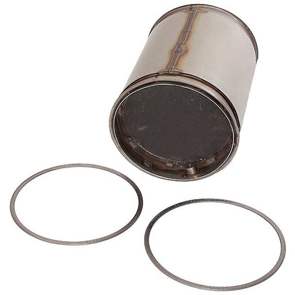 Diesel Particulate Filter Angled View