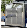 Kenworth W900L SS Grill With Small Diamond Cutouts On Blue Truck
