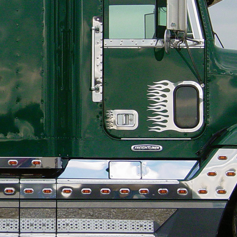 新品 FIAMME トラックリム フィアメ Freightliner Classic FLD Century Columbia Flame Door Handle Trim