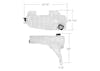 Kenworth Coolant Reservoir Tank DR104002 DR104003 CP237001 - Dimensions