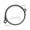 Freightliner Western Star Hood Cable Spring A17-19013-000 671263433 Measurements