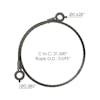 Peterbilt 359 379 Hood Cable 13-01717 Measurements