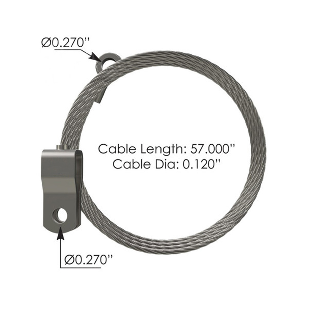 Kenworth T600 Hood Cable K068-4605-3 - Raney's Truck Parts