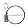 Kenworth Hood Cable L92-6023-1200 Measurement