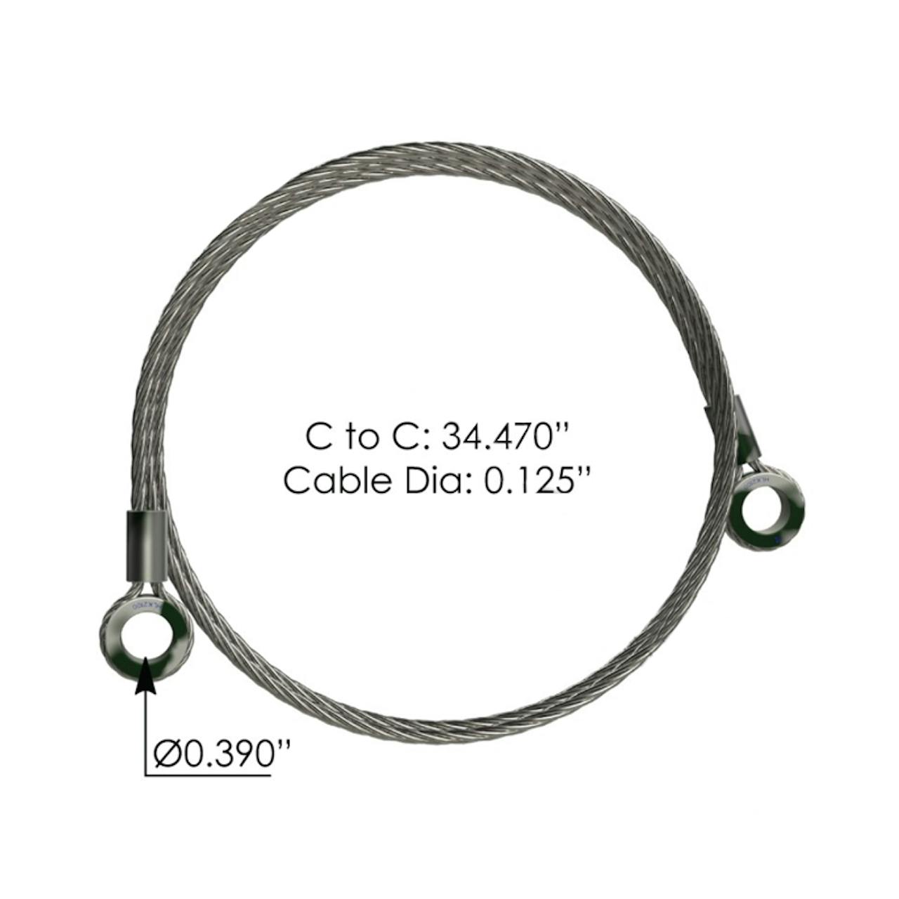 AIVWUMOT Hood Restraint Cable Restraint L92-6017-1065 Compatible With