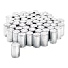 Chrome Plastic 33mm Cylinder Nut Covers Pack