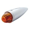 Glass Lens Torpedo Cab Light With Chrome Housing - Watermelon Dark Amber