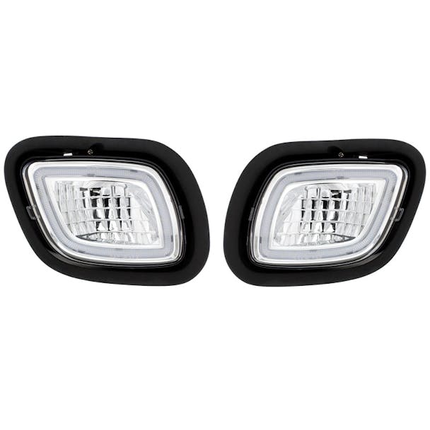 LED Fog & Driving Light With Halo Position Light