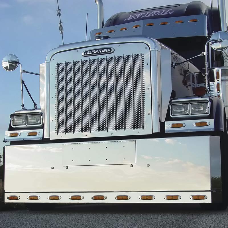 Freightliner Classic FLD 120 Stainless Steel Punch Grill By