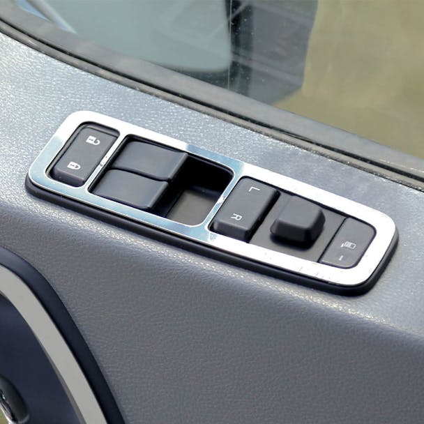 Peterbilt 567 579 589 Power Window Trim W/ Cutouts By Roadworks - mounted