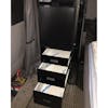 Peterbilt 379 386 389 Refrigerator Storage Solution Gloss Black Open Drawers