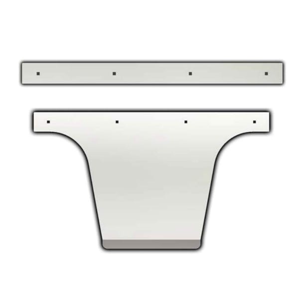 Universal 24" Top Mud Flap Weight With Optional Anti-Sail By Iowa Customs