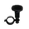 Universal Classic Black Steering Wheel Spinner Side View