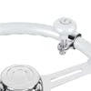 Universal Classic Pearl White Steering Wheel Spinner Mounted