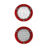 4" Round Fleet Series LED Light With Reflector Ring By Grand General - White/Clear