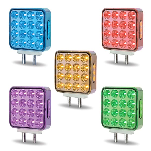 Square Dual Function Double Face Fender LEDs