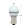High Power 1157 LED Dual Function Bulb White Upright Dimensions
