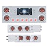 Competition Series Rear Center Panel and Mud Flap Set - Red LEDs/Clear Lens Lights On