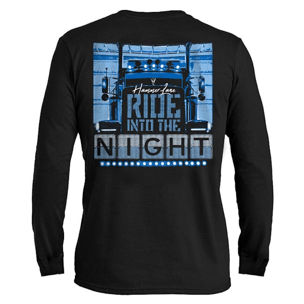 Ride Into The Night Hammer Lane Long Sleeve T-Shirt