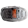 Peterbilt 388 389 367 567 589 Full Black LED Aftermarket Projector Headlight With Halo Ring Side