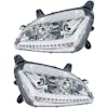 Peterbilt 579 587 Chrome Aftermarket Projector Headlights
