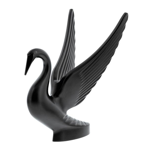 Matte Black Swan Truck Hood Ornament