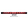 10" Dual Function Light Bar With 180 Swivel Base Red LED/Clear Lens 