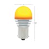 High Power 1156 LED Single Function Bulb Amber Dimensions