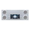 Competition Series Rear Center Panel With 4 Bezels - Red LEDs/Clear Lens Off