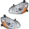 Kenworth T680 Chrome Projector Headlight Assembly LEDs Off