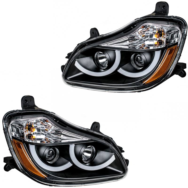 Kenworth T680 Blackout Projector Headlight Assembly With Position
