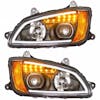 Kenworth T660 Chrome Projector Headlight LED's On