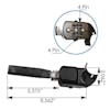 Freightliner FLD Turn Signal Multifunction Switch Dimensions