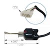 Mack RD Turn Signal Multifunction Switch Dimensions