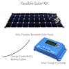 Flexible Power Monocrystalline Solar Panels Kit 120W