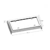Stainless Steel License Plate Holder For 2008-2017 Freightliner Cascadia Dimensions