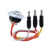 Mini Button Dual Revolution Amber & Blue LED Marker Light Wiring