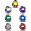 Mini Button Dual Revolution Marker Light Clear Lens All Options
