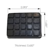 Freightliner Brake Pedal Pad 1218747000 Dimensions